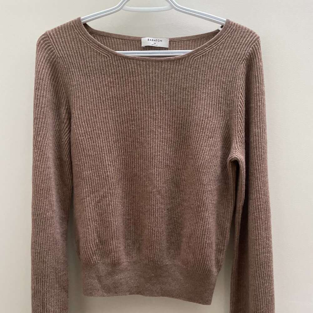 Aritzia Babaton Column Balloon Sleeve Sweater